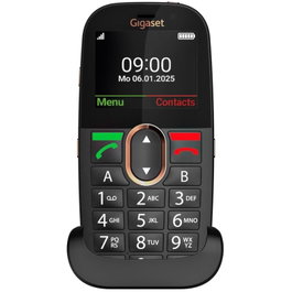 Gigaset GL695 Teléfono Móvil para Personas Mayores con Botón SOS, 4G LTE, Negro